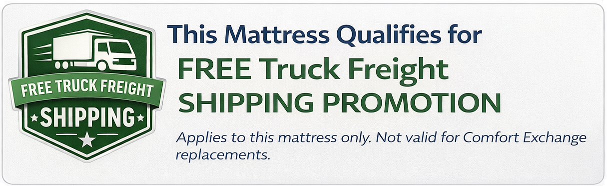 This Mattress Qualifies for Free Truck Freight Shipping Promotion